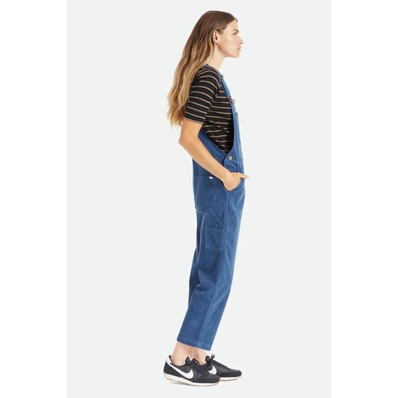 NWT Brixton Christina Crop Overall in Joe Blue Size Small - Picture 2 of 7